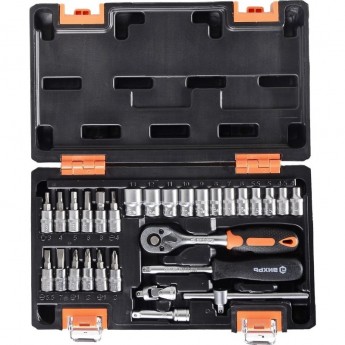 Набор инструментов ВИХРЬ 1/4", CrV, в кейсе 29 предметов